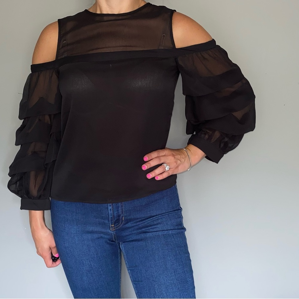 Ruffle Sleeved Top